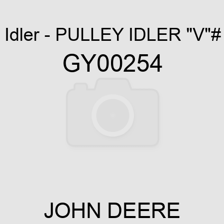 Idler - PULLEY IDLER 