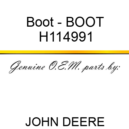Boot - BOOT H114991