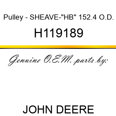 Pulley - SHEAVE-