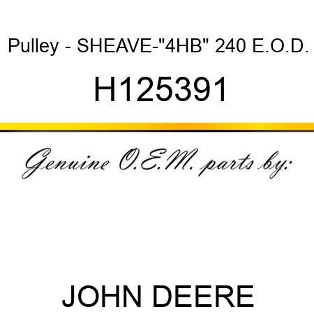 Pulley - SHEAVE-