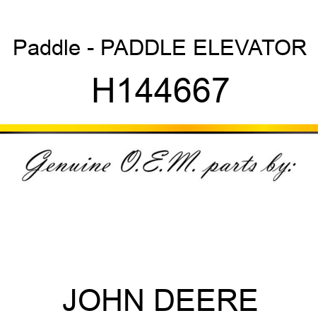 Paddle - PADDLE, ELEVATOR H144667
