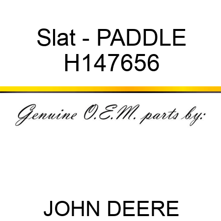 Slat - PADDLE H147656