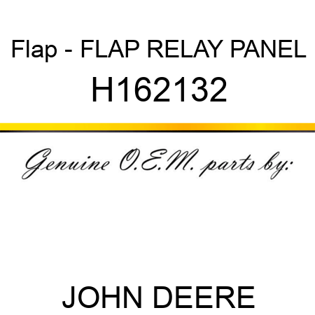 Flap - FLAP, RELAY PANEL H162132