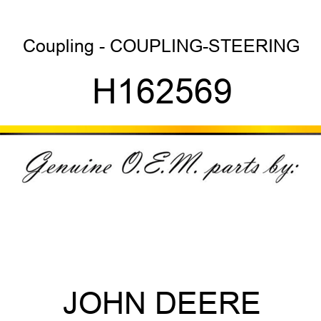 Coupling - COUPLING-STEERING H162569