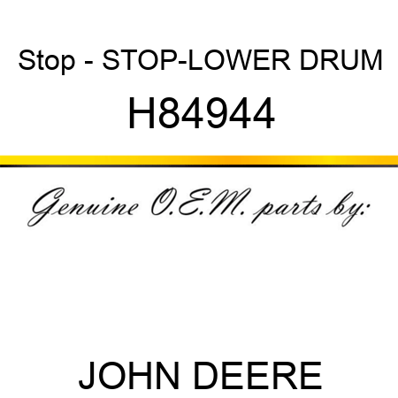 Stop - STOP-LOWER DRUM H84944