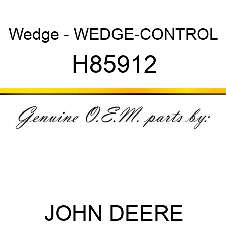 Wedge - WEDGE-CONTROL H85912