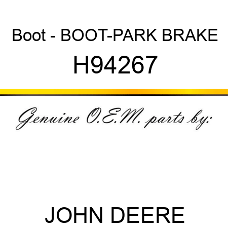 Boot - BOOT-PARK BRAKE H94267