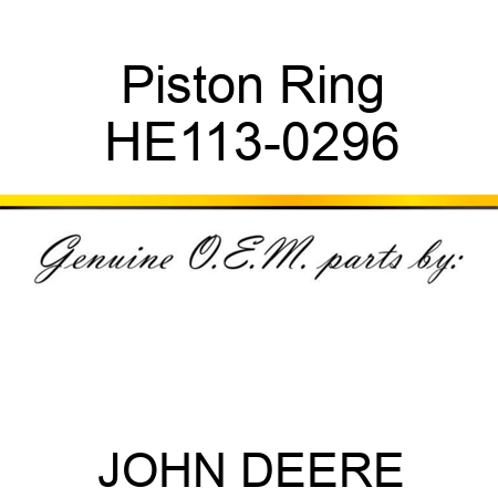Piston Ring HE113-0296