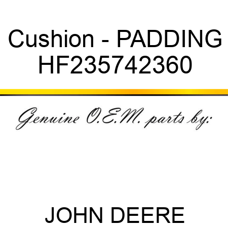 Cushion - PADDING HF235742360