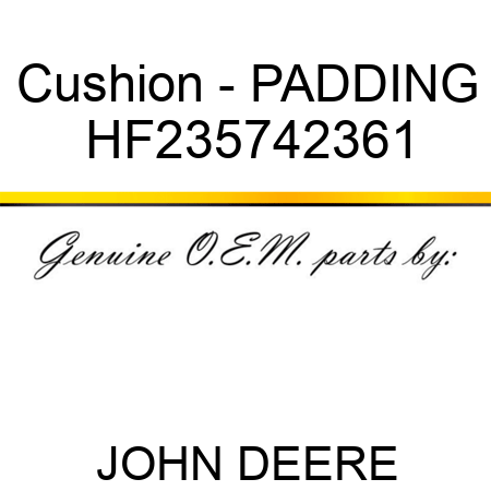 Cushion - PADDING HF235742361