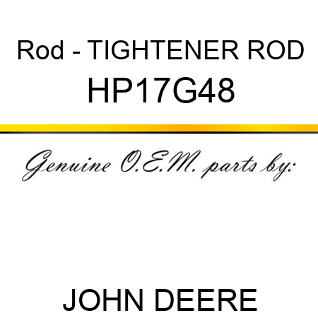 Rod - TIGHTENER ROD HP17G48