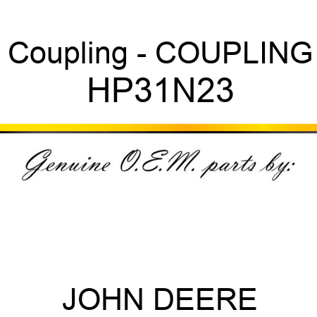 Coupling - COUPLING HP31N23