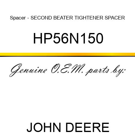 Spacer - SECOND BEATER TIGHTENER SPACER HP56N150
