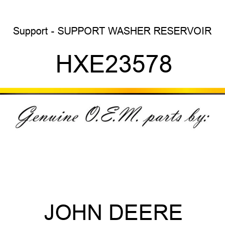 Support - SUPPORT, WASHER RESERVOIR HXE23578