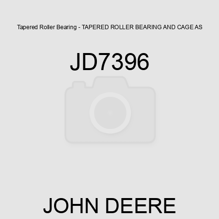 Tapered Roller Bearing - TAPERED ROLLER BEARING, AND CAGE AS JD7396