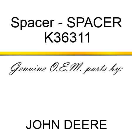 Spacer - SPACER K36311