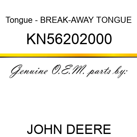 Tongue - BREAK-AWAY TONGUE KN56202000