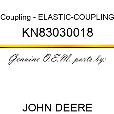 Coupling - ELASTIC-COUPLING KN83030018