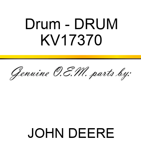 Drum - DRUM KV17370