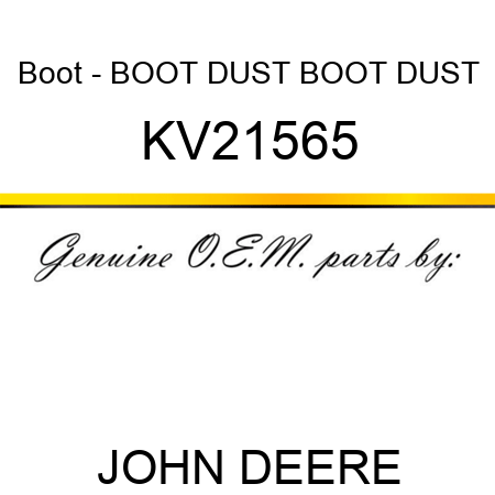 Boot - BOOT, DUST BOOT, DUST KV21565