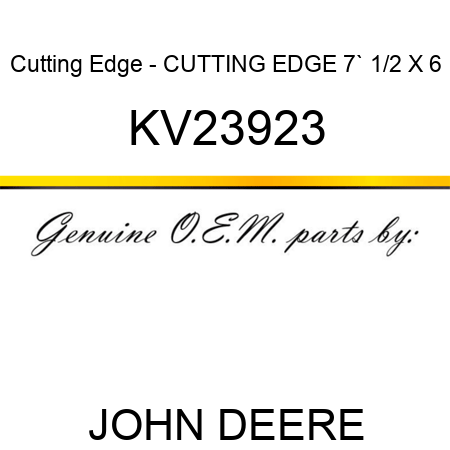 Cutting Edge - CUTTING EDGE, 7`, 1/2 X 6 KV23923