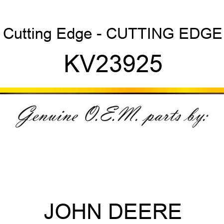 Cutting Edge - CUTTING EDGE KV23925