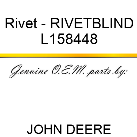 Rivet - RIVET,BLIND L158448