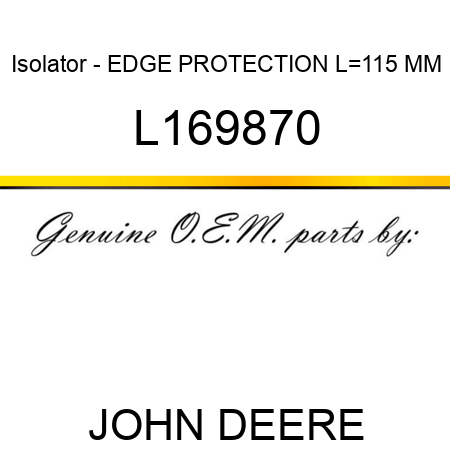 Isolator - EDGE PROTECTION, L=115 MM L169870