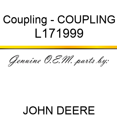 Coupling - COUPLING L171999