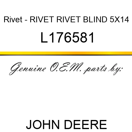 Rivet - RIVET, RIVET, BLIND 5X14 L176581