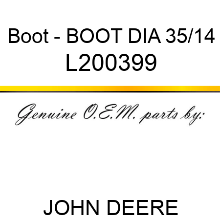 Boot - BOOT, DIA 35/14 L200399