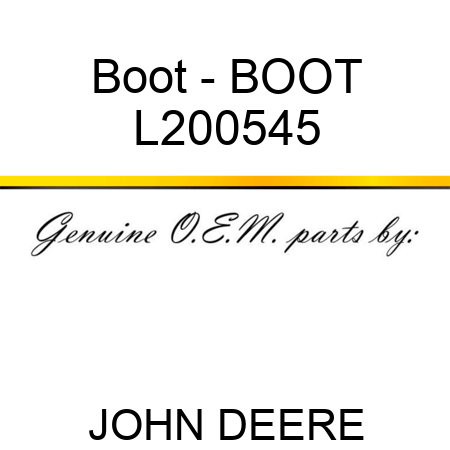 Boot - BOOT L200545