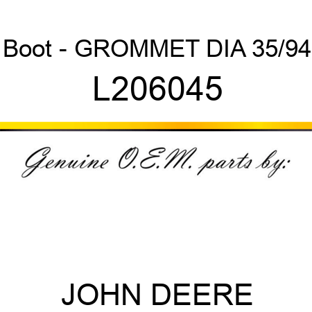 Boot - GROMMET, DIA 35/9,4 L206045