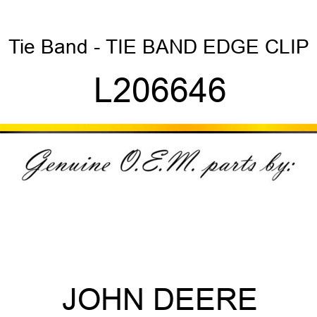 Tie Band - TIE BAND, EDGE CLIP L206646