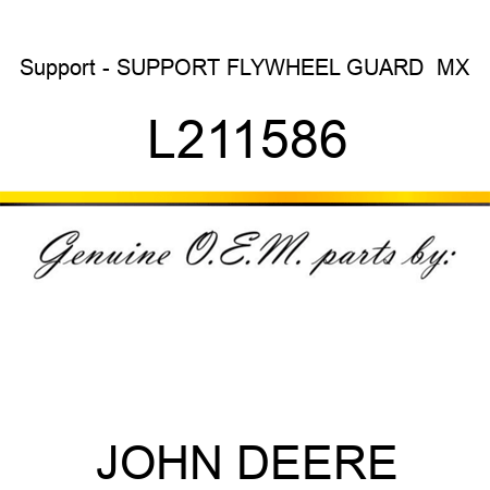 Support - SUPPORT, FLYWHEEL GUARD  MX L211586