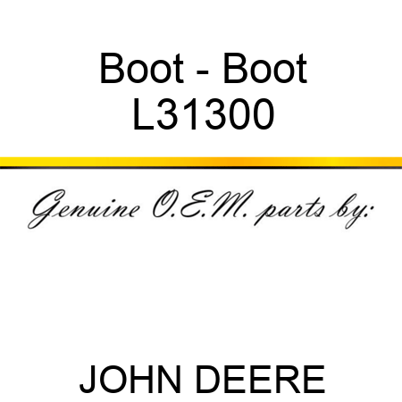 Boot - Boot L31300