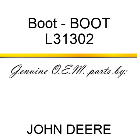 Boot - BOOT L31302