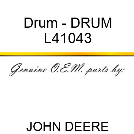 Drum - DRUM L41043