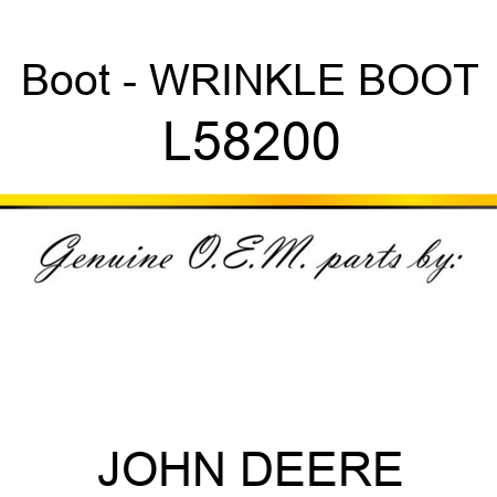Boot - WRINKLE BOOT L58200