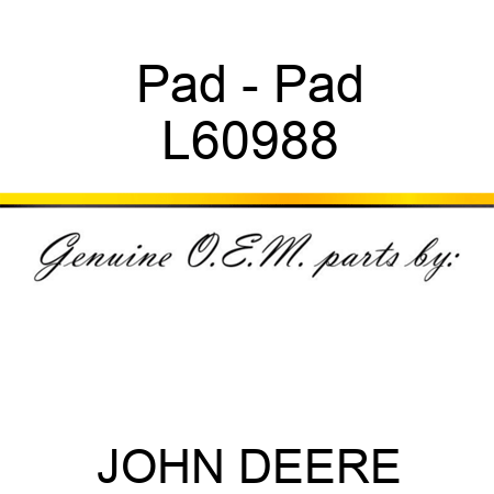 Pad - Pad L60988