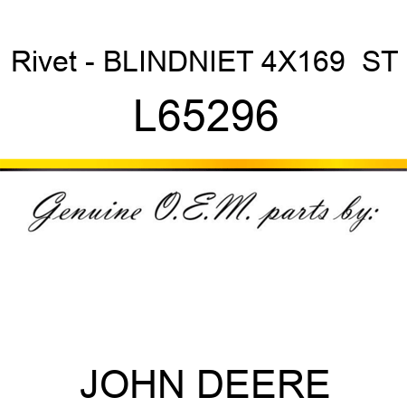 Rivet - BLINDNIET 4X16,9  ST L65296