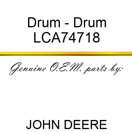 Drum - Drum LCA74718