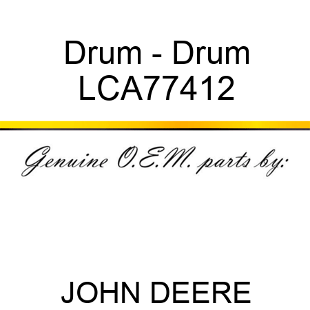 Drum - Drum LCA77412