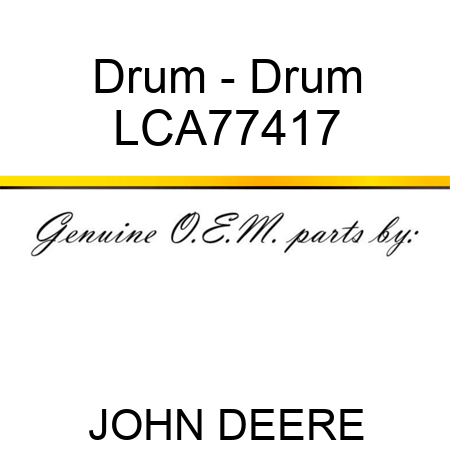Drum - Drum LCA77417