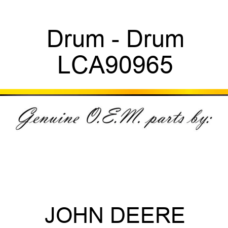 Drum - Drum LCA90965