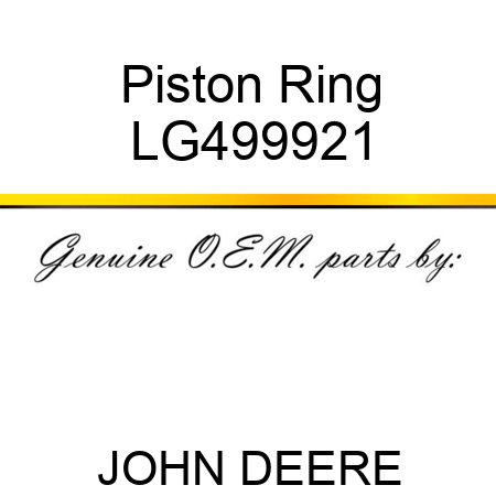 Piston Ring LG499921