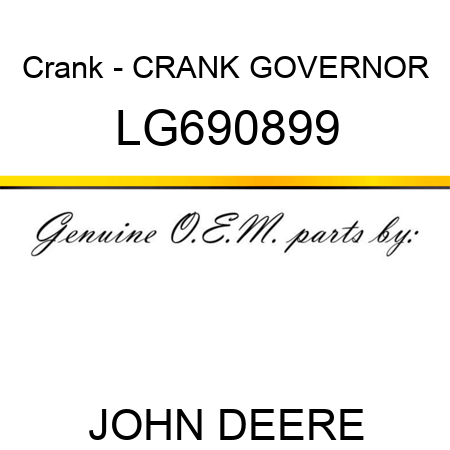 Crank - CRANK, GOVERNOR LG690899