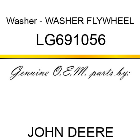Washer - WASHER, FLYWHEEL LG691056