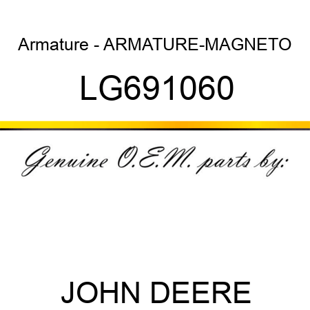 Armature - ARMATURE-MAGNETO LG691060