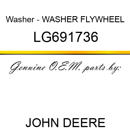 Washer - WASHER, FLYWHEEL LG691736
